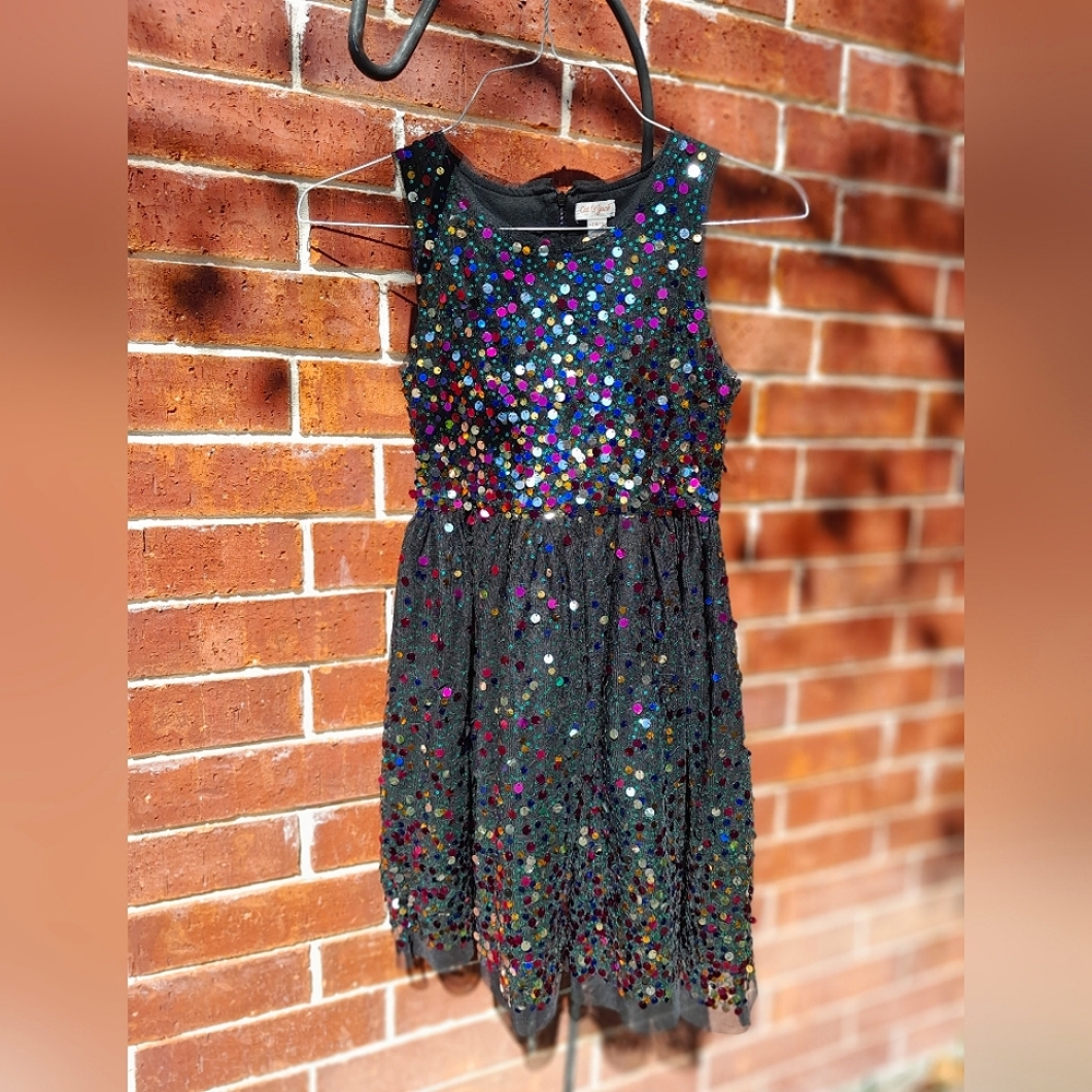 Girls Black Party Dress